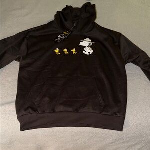 Black Graphic Hoodie